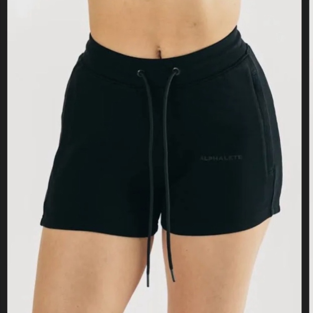 Alphalete NWT Essential Core Black‎ Shorts- Size Small